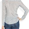 Textile Elizabeth And James Austin RosePrint Silk Shirt in Blue (rose) - Lyst
