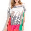 Dkny Oversized Modernist Sequin Dress in Pink (vivid pink) - Lyst