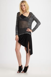 Helmut Lang Shale Jersey Skirt - Lyst