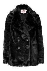 Juicy Couture Black Teddy Short Coat Juicy Couture Black Teddy Short Coat