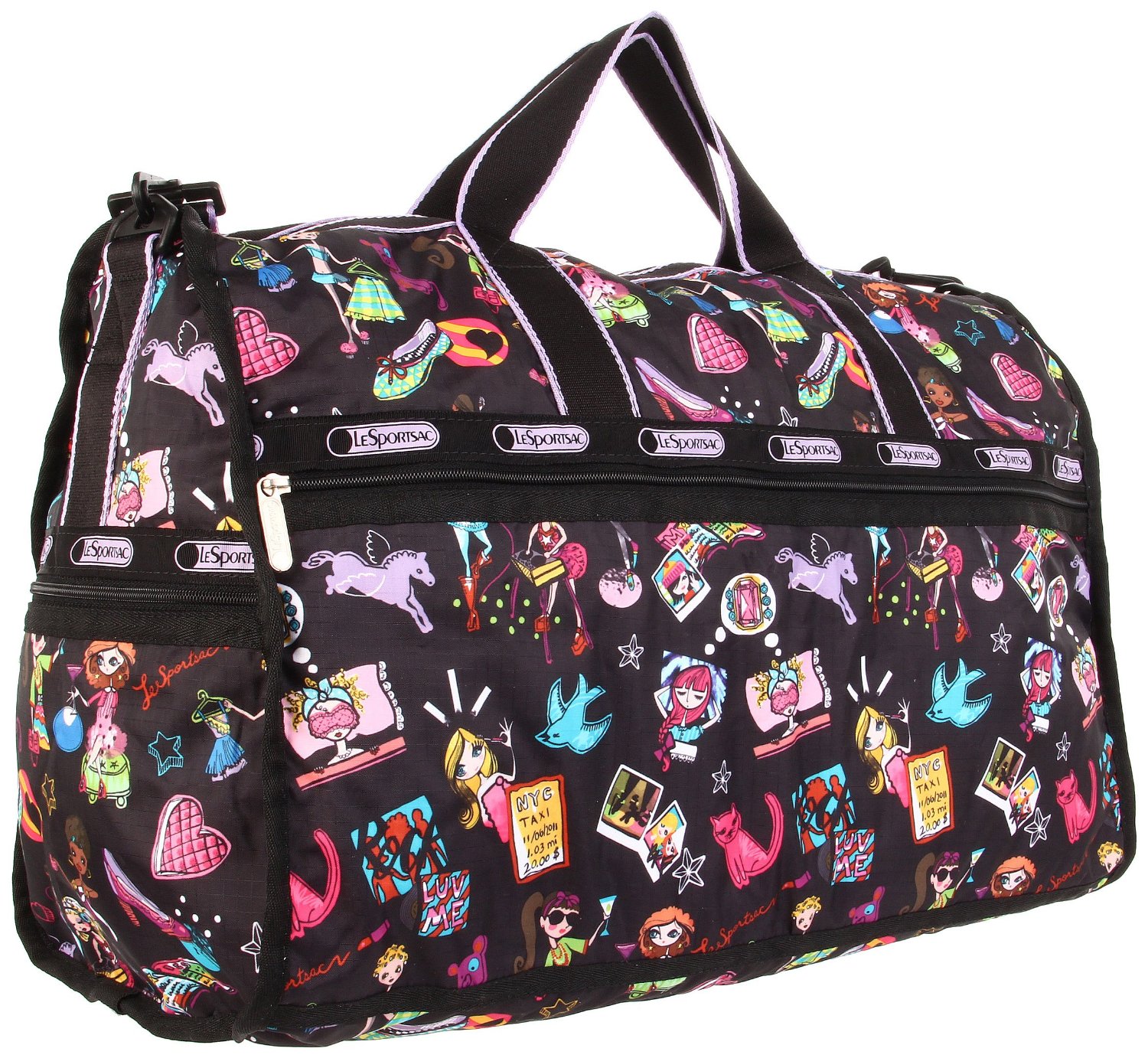 Lesportsac Womens Large Duffle Bag in Multicolor (go girl) | Lyst