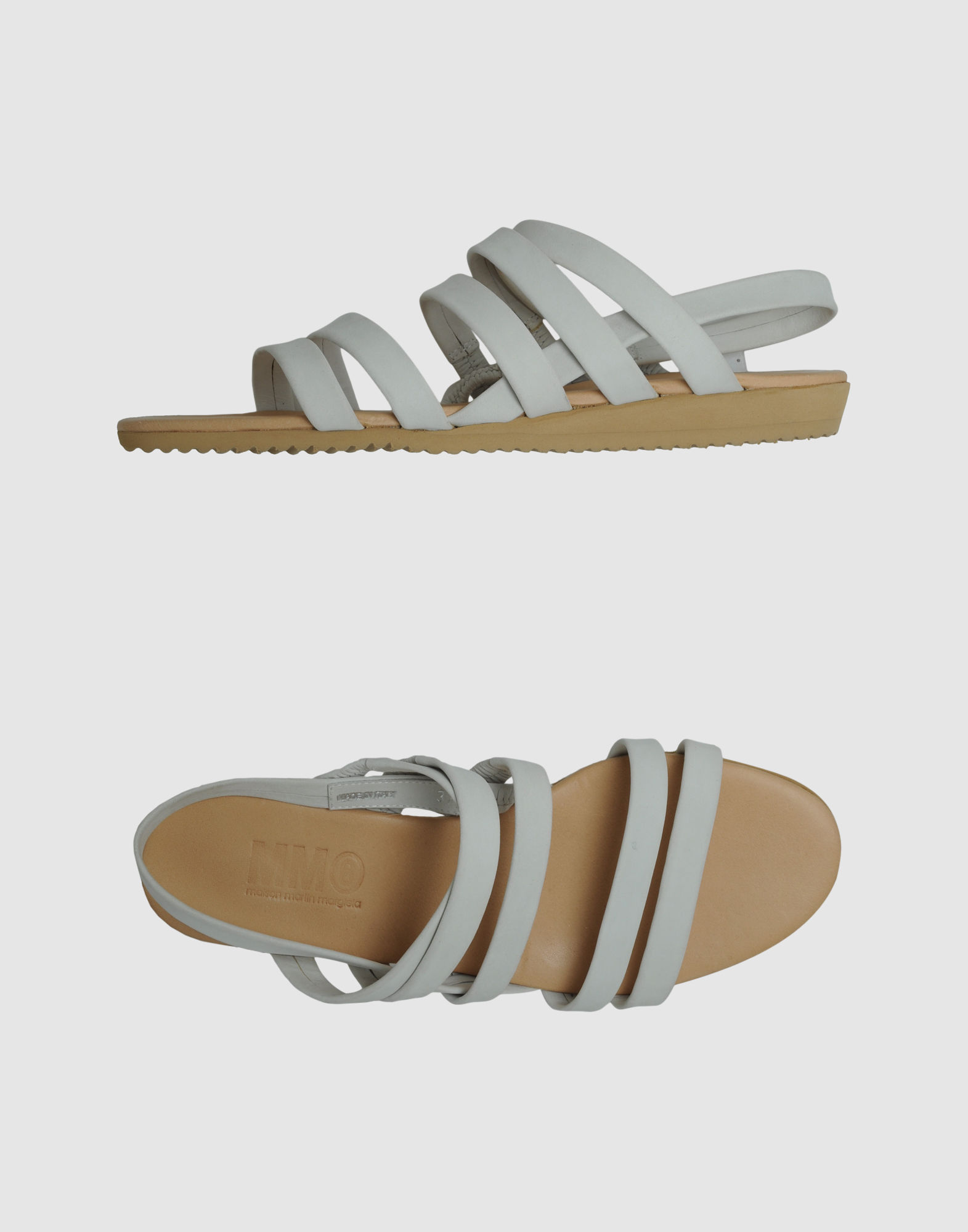 white flat slides