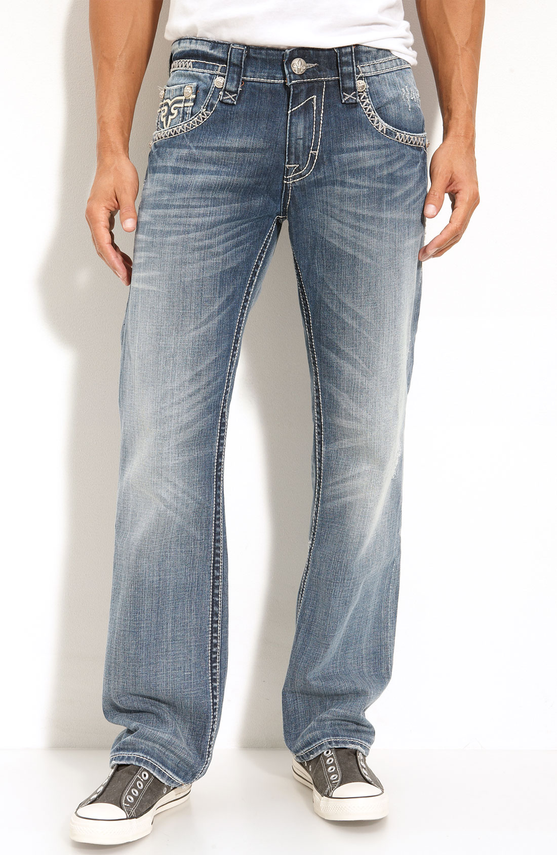 straight leg jeans light blue