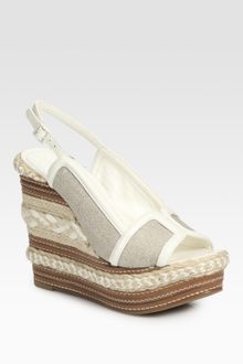 Tory Burch Breacher Espadrille Slingback Wedge Sandals - Lyst