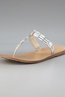 Vera Wang Lavender Rox Bejeweled Thong Sandal - Lyst