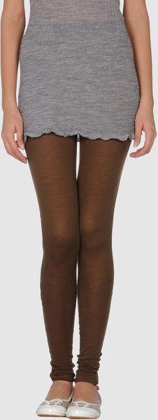 By Malene Birger Leggings in Brown (khaki) - Lyst