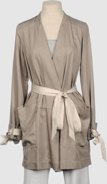 Hoss Intropia Fulllength Jacket in Beige - Lyst