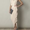 Lanvin Techno Jersey Dress in Beige (grey) - Lyst