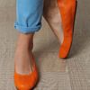 Lanvin Ballet Flat Shoes in Orange - Lyst