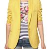 Stella Mccartney Dry Slub Viscose Twill Jacket in Yellow - Lyst