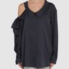 Vionnet Long Sleeve Shirt in Gray (lead) - Lyst