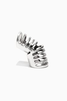 Nasty Gal Armored Knuckle Ring - Lyst