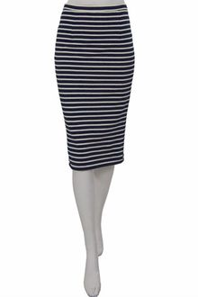 Tibi Horatio Striped Knit Skirt - Lyst