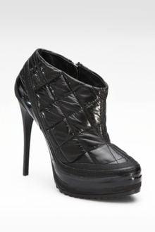 Burberry Quilted Leather Ankle Boots - Lyst