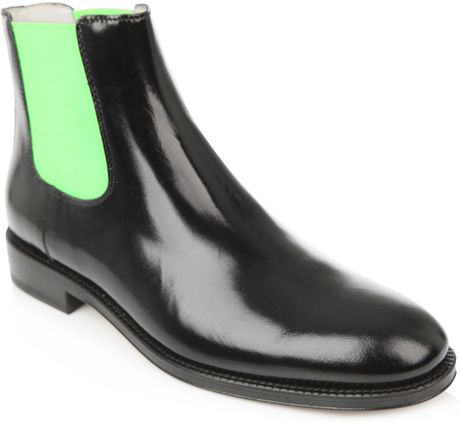 Christopher Kane Chelsea Boots in Black (green) - Lyst