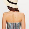 Free People Embroidered Bustier Top in Blue (blue combo) - Lyst