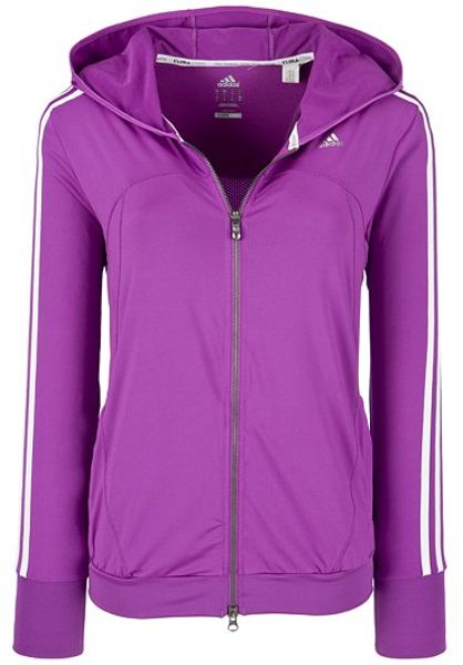 white and purple adidas hoodie