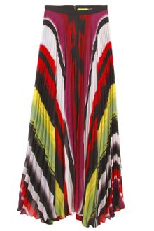 Alice + Olivia Shannon Pleated Maxi Skirt - Lyst