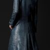 Burberry Prorsum Chunky Crochet Trench Coat in Blue (dark ink blue) - Lyst