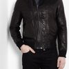D&g Black Double Zip Front Leather Jacket in Black for Men - Lyst