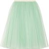 D&g Layered Tulle Midi Skirt in Green (mint) - Lyst