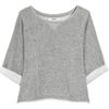 Lover Practise Cropped Cotton Sweater in Gray - Lyst
