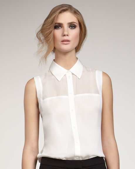 Sleeveless Blouse White