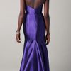 Reem Acra Strapless Silk Mermaid Gown in Blue - Lyst