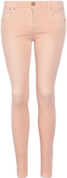 Victoria Beckham Power Cropped Mid-rise Leggings-style Jeans - Lyst