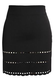 Yasmin Kianfar Laser Cut Simplex Skirt - Lyst