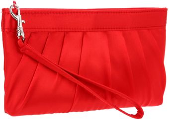  Womens Zip Wristlet with Rouched Top Clutch 