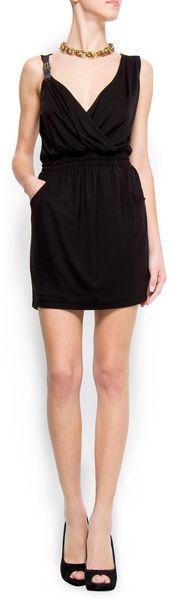 Mango Low-cut dress - Lyst
