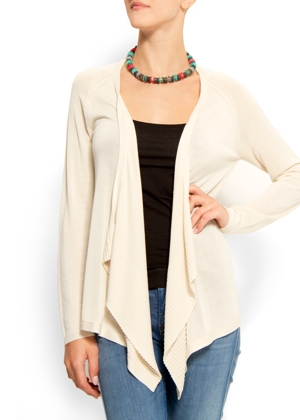 mango black cardigan
