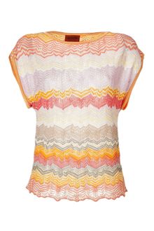 Missoni Lychee and Lavender Multicolor Knit Top - Lyst