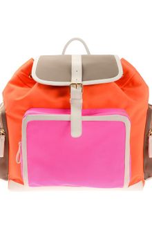Pierre Hardy Contrast Leather-trimmed Neoprene Backpack - Lyst