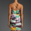 Shoshanna Serena Draped Front Dress in Multicolor (multi) - Lyst