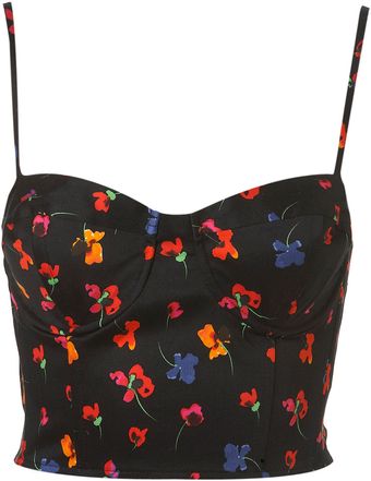 Topshop Multi Poppy Corset - Lyst