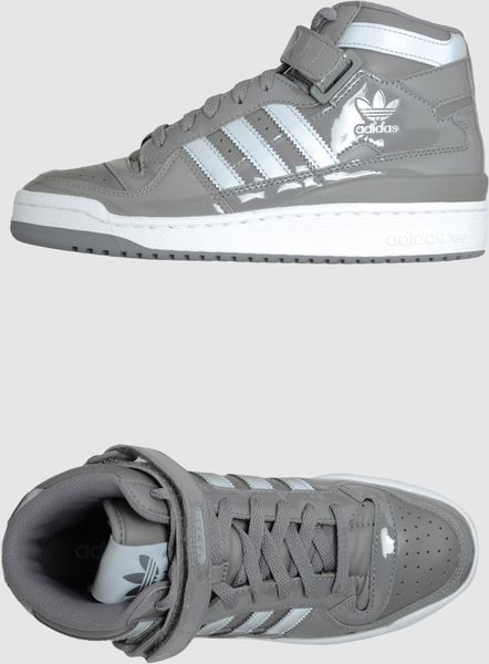 Adidas High Top Sneakers in Gray for Men (grey) | Lyst