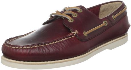 Frye Mens Sully Boat Shoe in Brown for Men (burgundy) - Lyst