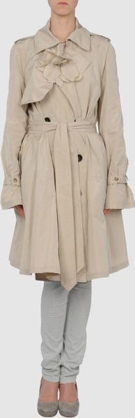 Lanvin  Fulllength Jacket in Beige - Lyst