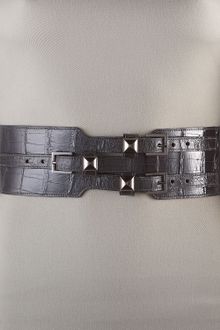Oscar de la Renta Interlaced Studded Alligator Belt - Lyst