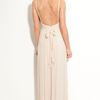 Vera Wang Lavender Silk Chiffon Gown in Beige (buff) - Lyst