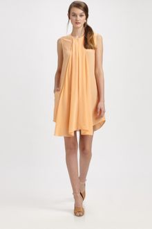 3.1 Phillip Lim Cascade Front Silk Dress - Lyst