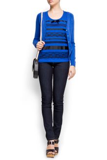 Mango Basic Cotton Cardigan - Lyst