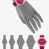 Marc By Marc Jacobs Goldtone Ionplated Logo Matte Leather Watch/amethyst in Purple - Lyst