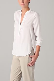 Vince 1/2 Placket Blouse - Lyst