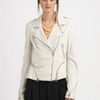 3.1 Phillip Lim Leather Motocross Jacket in White - Lyst