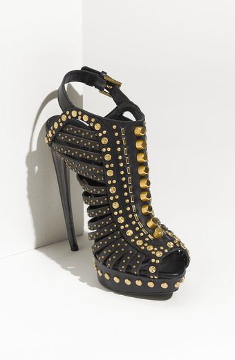 Alexander McQueen Studded Platform Sandal - Lyst