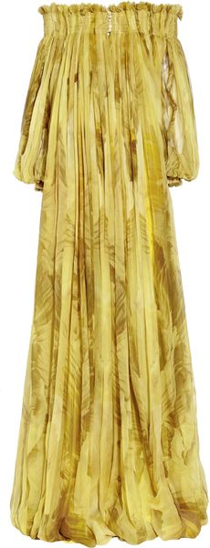 Alexander McQueen Printed Silk-chiffon Gown - Lyst
