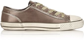Ash Taupe Viper Lace-up Pump - Lyst